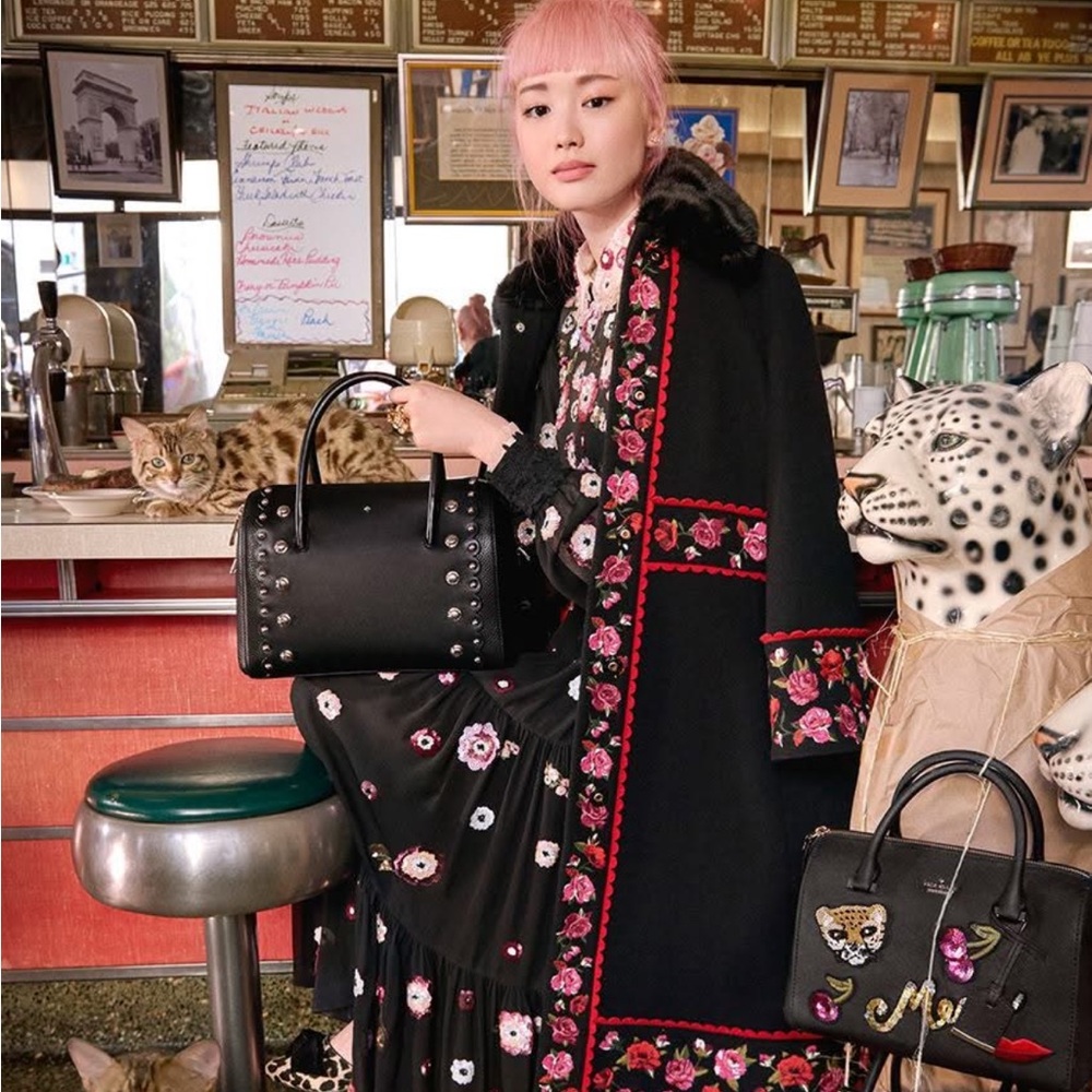 Kate Spade Madison Avenue Embroidered coat